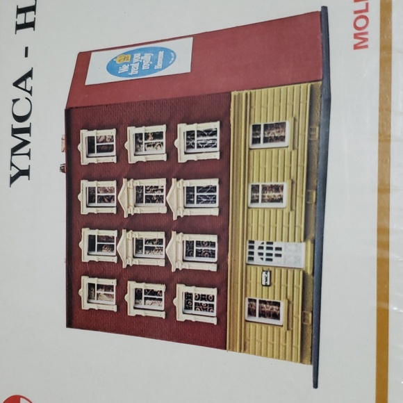 N Scale Vintage Model Power No. 1533 YMCA Building Kit - Picture 5 of 5